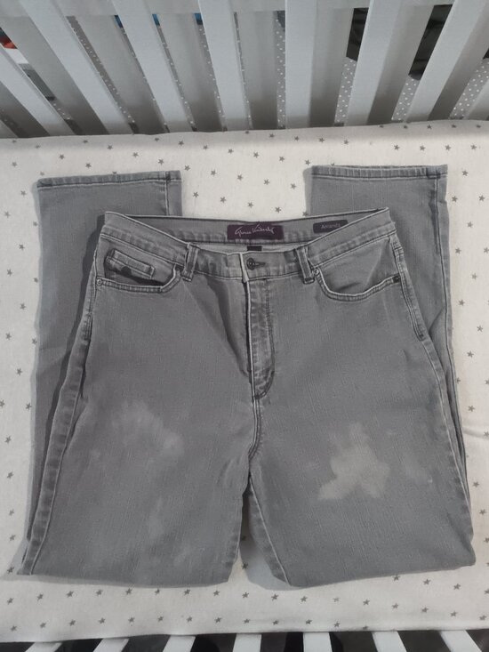 Gloria Vanderbilt Amanda Jeans size 14 faded gray - Picture 1 of 3